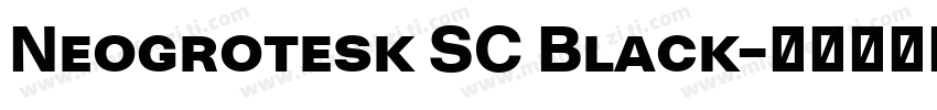 Neogrotesk SC Black字体转换